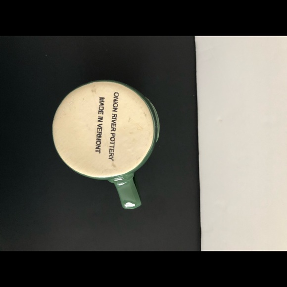 Vintage Green Syrup Pitcher - Picture 2 of 3